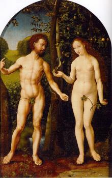 Jan Mabuse : Gossaert Thyssen Adam and Eve